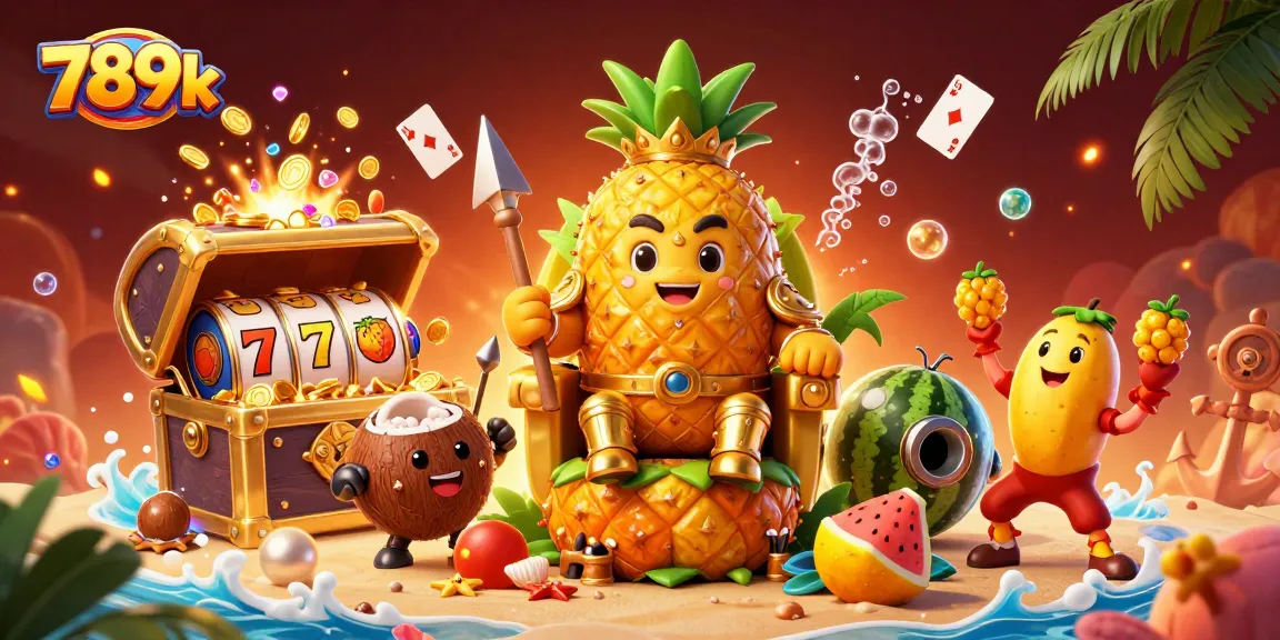 Spin the reels with 789k in this vibrant, dynamic casino scene full of gaming action.