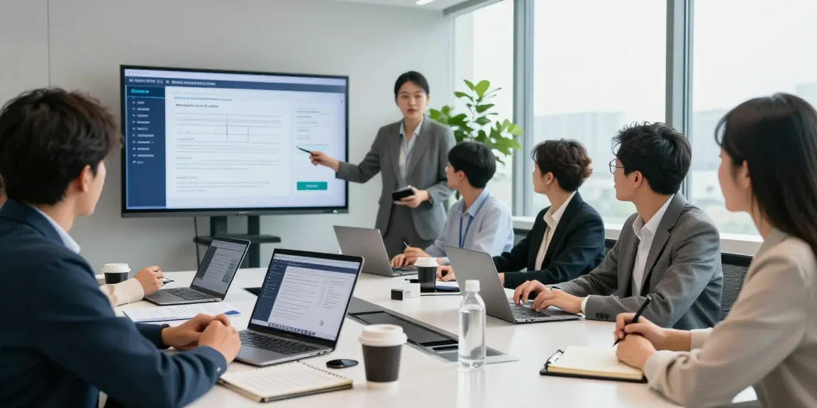 Team discussing document fraud detection strategies in a modern office setting.